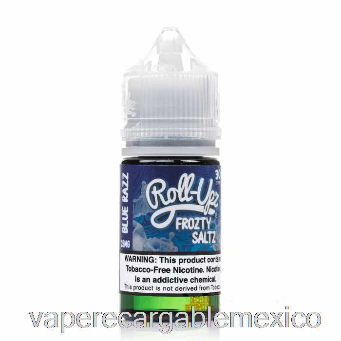 Vape Recargable Hielo Frambuesa Azul - Jugo Roll-upz Sal - 30ml 50mg